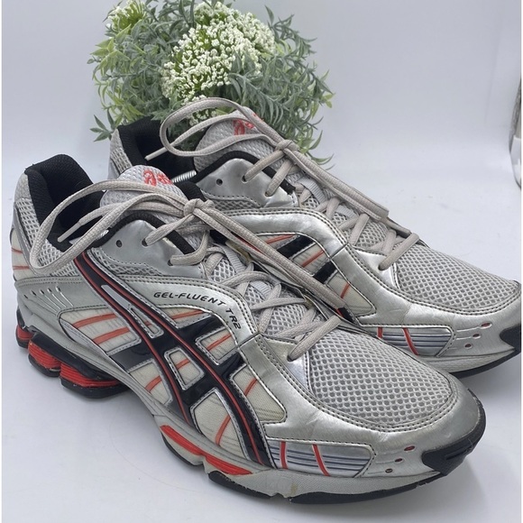 Asics Other - ASICS Men's Gel Fluent TR 2 Running Sneaker Gray And Red Size 13|